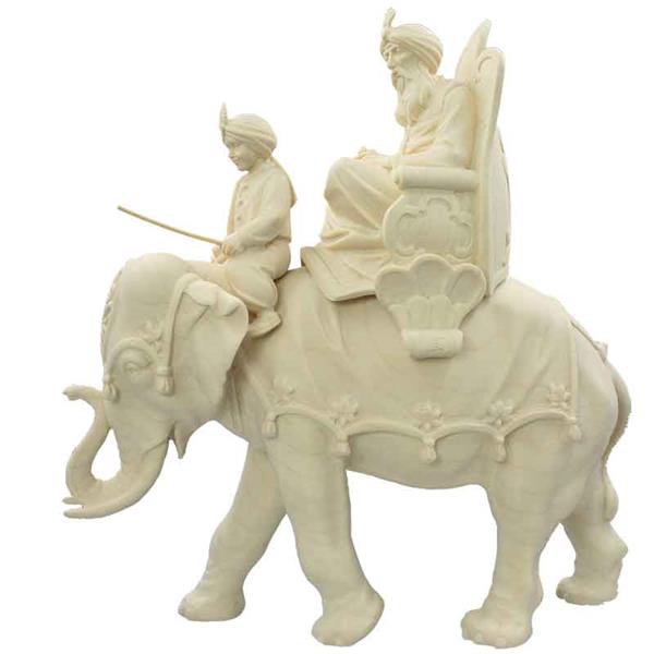 König reitend mit Elefant und Treiber