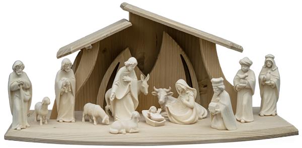 Stall Altea mit Kaledos Krippenfiguren 14tlg. Stall Altea mit Kaledos Krippenfiguren 14tlg.