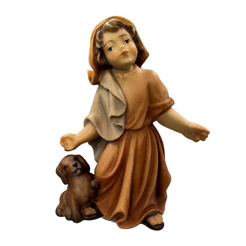 Mädchen mit Hund Mädchen mit Hund