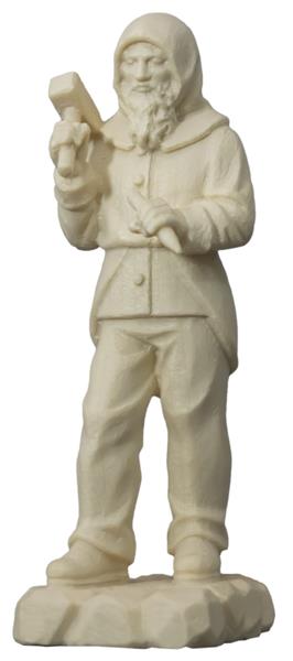 Berghäuer stehend mit Hammer und Meisel Berghäuer stehend mit Hammer und Meisel