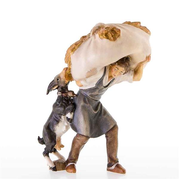 Heuträger mit Ziege Heuträger mit Ziege