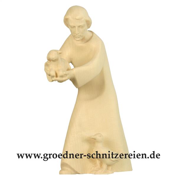 Hirte mit Schaf + Gans Leo-Krippe Hirte mit Schaf + Gans Leo-Krippe