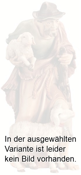 Hirt mit Schaf und Lamm