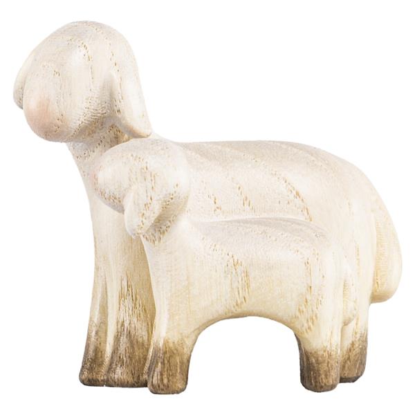 Schaf stehend mit Lamm Schaf stehend mit Lamm