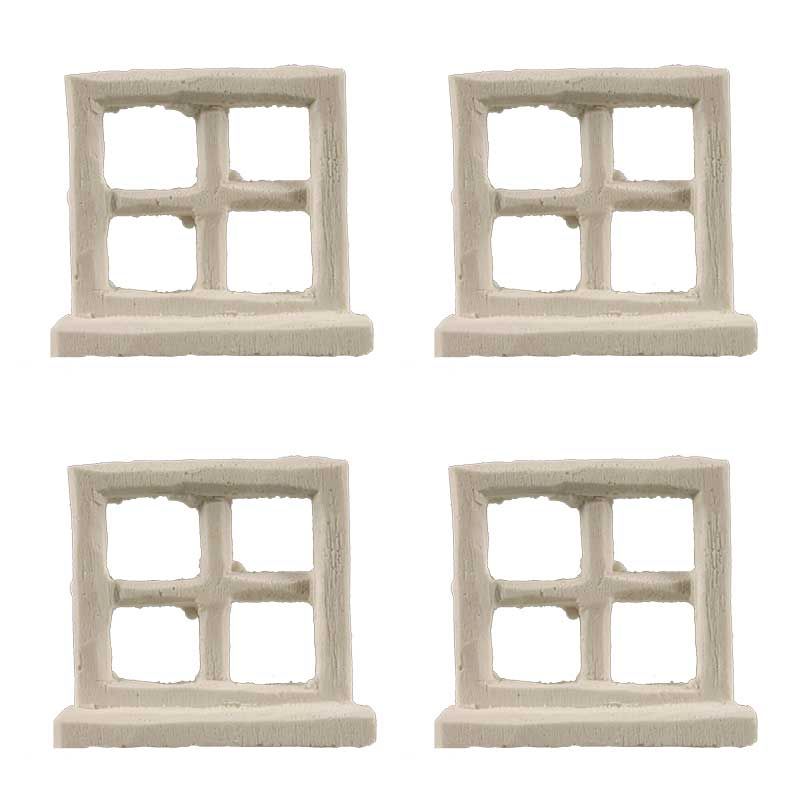 Fenster m. Kreuz aus Gips, ca. 2,5 cm Fenster m. Kreuz aus Gips, ca. 2,5 cm