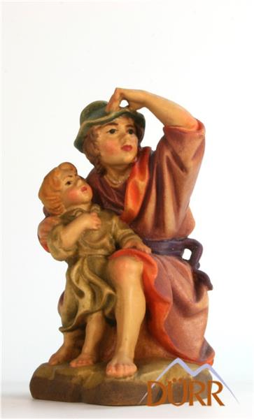 Hirt kniend mit Kind Hirt kniend mit Kind