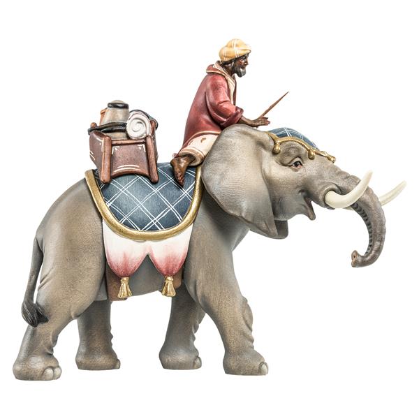 Elefant mit Reiter und Gepäck