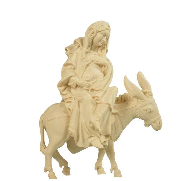 Schwangere Maria sitzend auf Esel (Herbergsuche)