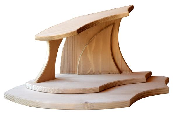 Designstall mit großer Platte Designstall mit großer Platte