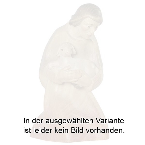 Hirte mit Schaf Leo-Krippe - Esche
