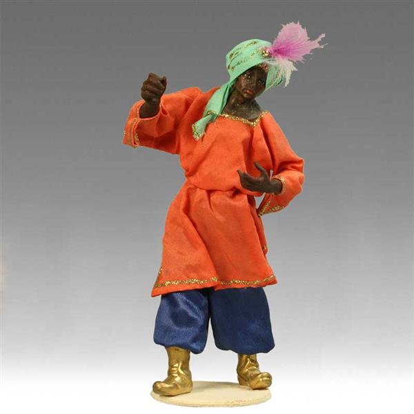 Kameltreiber mit orangenen Gewand Kameltreiber mit orangenen Gewand