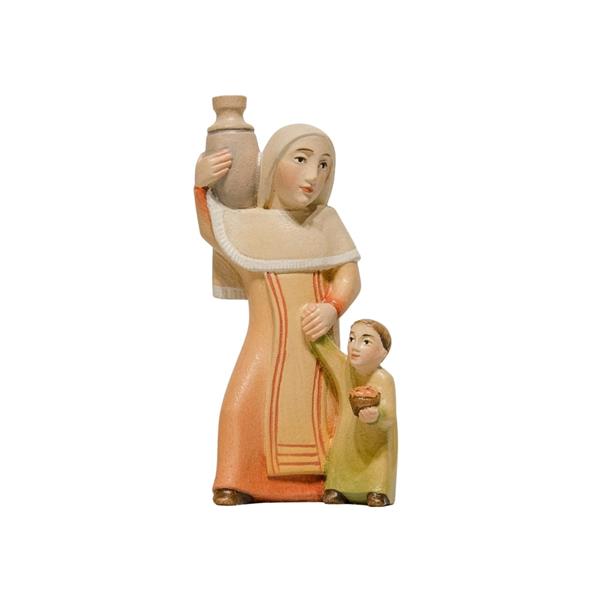 Wasserträgerin mit Kind