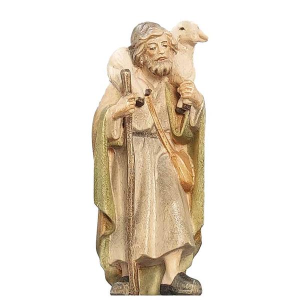 Hirt stehend mit Schulterschaf Hirt stehend mit Schulterschaf