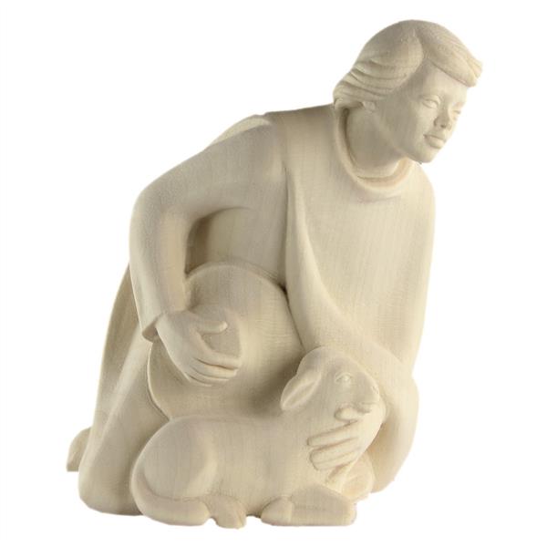 Hirte kniend mit Schaf Hirte kniend mit Schaf