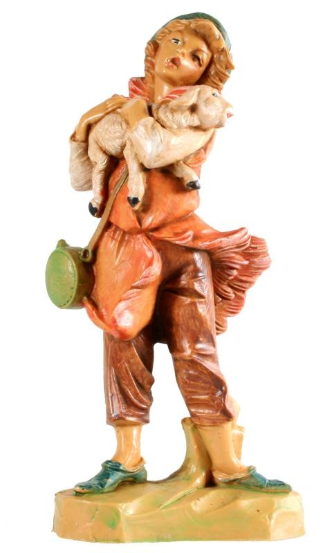 Hirt mit Flasche und Lamm im Arm Hirt mit Flasche und Lamm im Arm