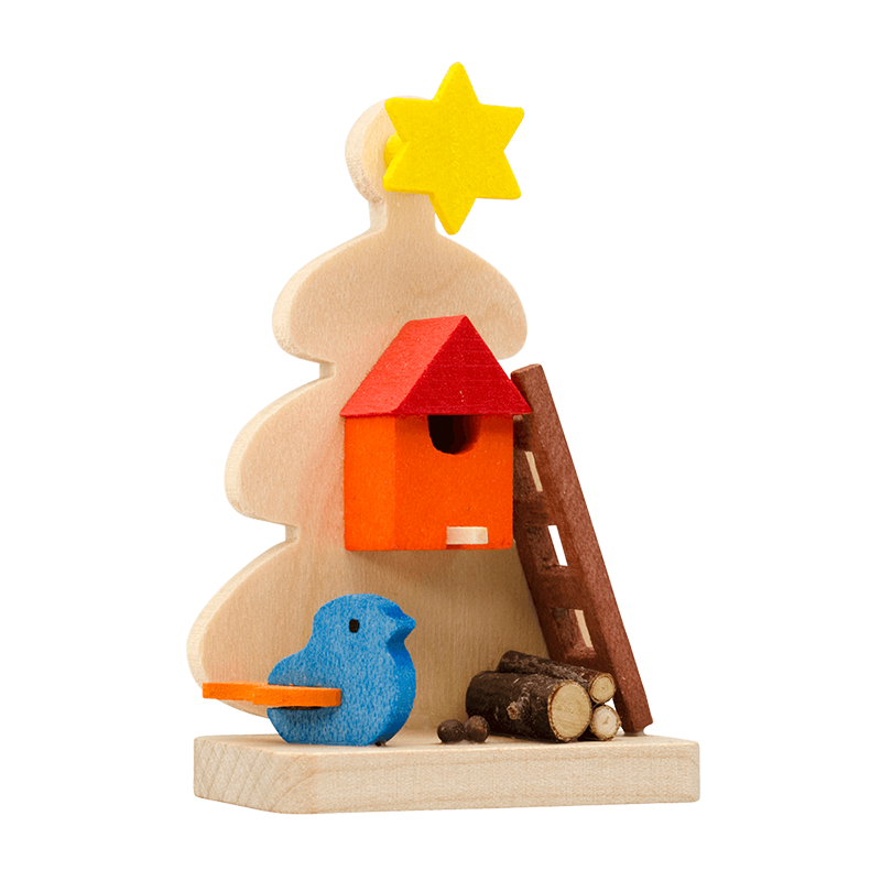 Christbaum mit Vogelhaus Christbaum mit Vogelhaus