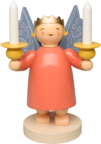 Kronenengel mit 2 Lichtnäpfen